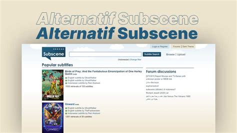 Alternatif Subscene, 15+ Situs Download Subtitle Indonesia .